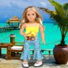 ebuddy 18 inch Doll Clothes and Accessories-Travel Suitcase Set with Fashion Outfit & Pretend Play Accessories Fit for 18" Girl Dolls (No Doll) view 3