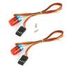 LAFEINA LED Strobing Rotating Flashing Light 9x15mm Lamp for RC Model Police Firefighting Ambulance Car Truck Lighting (2 Pack, Red) view 3