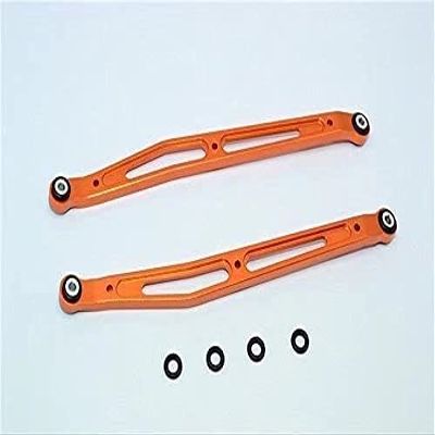 for 1/10 RC Car Yeti Aluminum Rear Upper Chassis Links-1PR Set Orange