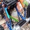 for 1/10 RC Car Yeti Aluminum Rear Upper Chassis Links-1PR Set Orange view 2