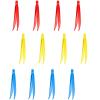 12 Count Plastic Tweezers for Kids,Science Nature Observation Tools for Students Spring Outing (Yellow Blue and Red) view 1