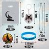 BANBALLON 98 PCS Wolf Party Favors Cool Wolf Necklace Goodie Bags with Wolf Keychains, Stickers, Rubber Bracelets, And Wolf Bags for Wolf Themed Birthday Party Baby Shower Holiday view 2