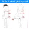Miunana 22 PCS 5.3 Inch Boy Doll Clothes for 6 Inch Doll Top and Pants Handmade Casual Wear 10 Sets Fashion Outfit for 4-6 Inch Clothes and Accessories with 2 Pairs of Shoes view 4