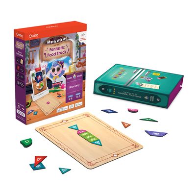 Osmo - Math Wizard and The Fantastic Food Truck Co. Games iPad & Fire Tablet - Ages 6-8/Grades 1-2 - Learn Geometry - Curriculum-Inspired - STEM Toy