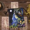 Littryee Tarot Cloth Bag, Tarot Storage Bag, Velvet Printed Drawstring Jewelry Coin Pouches, Board Game Card Storage Bag, for Wedding Craft view 3
