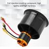 VGEBY Ducted Fan, QXMotor 50mm EDF 12 Blades Ducted Fan with QF26115000KV 34S Brushless Motor for RC Airplane(CCW) 50Mm Edf 50Mm Edf Fan view 3