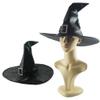MYYHMA Halloween Witch Hat Black Ladies Costume Party Cosplay Accessories, Peaked Hat Retro Knight Hat (Color : Black) view 2