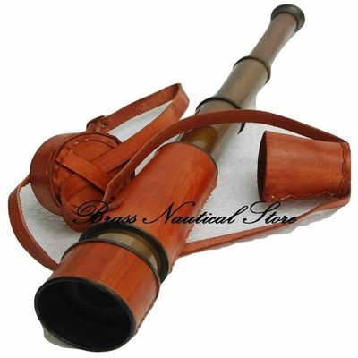 Antique Brass Telescope Vintage Pirate Spyglass Maritime Telescope Gift