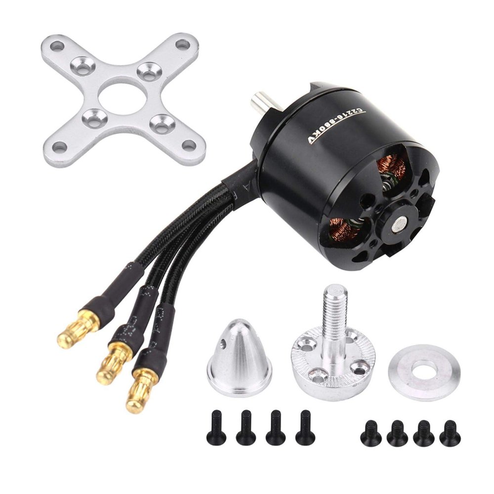 Brushless Motor for RC Airplane Fixed Wing, Precision Balanced Rotor for SurpassHobby C2836 880KV Motor