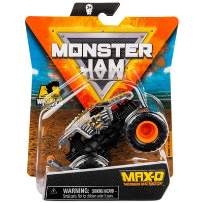 Monster Jam 2021 Spin Master 1:64 Diecast Monster Truck with Wheelie Bar: Legacy Trucks Max-D