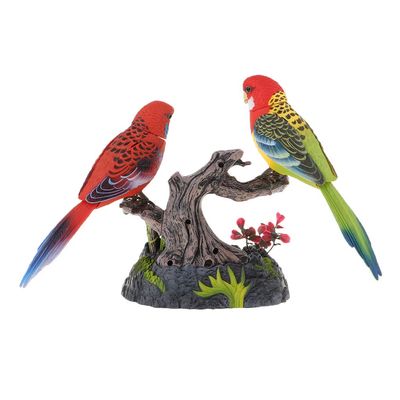 Fancyes Simulated Sound Activated Bird Toy Electric Induction Bird Voice Control Toy