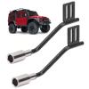 FASJ Metal Tail Exhaust Pipe, 1/10 RC Car TRX4 Accessories No Need to Punch Simulation Tank Exhaust Pipe High Reliability for Scx10 for TRX4 view 2