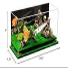 Better Display Cases Versatile Clear Acrylic Trucks, Trains and Rockets Display Case - Large Rectangle Box with Mirror Case, Orange Risers and Turf Base 19.25" x 8.25" x 8" (V47/A103) view 4