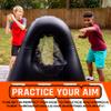 NERF Inflatable Target Set - Proshot Kids Football Blaster Game Set - 50" Standing Pop Up Target, Black/Orange/Gray view 3