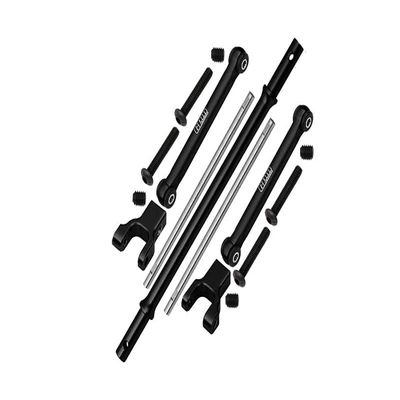 Axial 1/10 RBX10 Ryft 4WD Rock Bouncer AXI03005 Upgrade Parts Stainless Steel Rear Sway Bar & Aluminum Sway Bar Arm & Stainless Steel Linkage - 12Pc Set Black