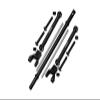 Axial 1/10 RBX10 Ryft 4WD Rock Bouncer AXI03005 Upgrade Parts Stainless Steel Rear Sway Bar & Aluminum Sway Bar Arm & Stainless Steel Linkage - 12Pc Set Black view 1