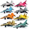 Tcvents 8 Pack Airplane Toys for 3 4 5 6-9 Years Old Boys, Diecast Metal Pull Back Airplanes Fighter Jet Aircraft Plane Model Military Toys for Kids Toddlers Birthday Gifts Party Favors view 1