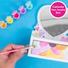 Barbie Paint Your Own Jewelry Box, Customize A Heart-Shaped Vanity & Jewelry Box with Acrylic Paints, Create 5 Pieces of Jewelry, 100+ Charms & Beads, Bead Kit for Kids Ages 5, 6, 7, 8 view 4