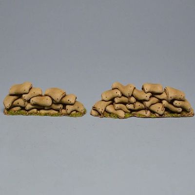 Team Miniatures Spanish American War 1898 SPA6024 Sand Bag Walls 1:30 Scale polyresin