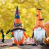lzljj Two Packs Halloween Dwarf Doll Twins,Rudolph The Goblin Bat and Crutches Window Decorations view 3