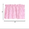 Zen Creative Designs 3D Rosette Window Valance Home Dcor Bedroom Nursery Kitchen Window (58" Wide x 18" Long, Pink) view 3