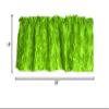 Zen Creative Designs 3D Rosette Window Valance Home Dcor Bedroom Nursery Kitchen Window (58" Wide x 18" Long, Lime Green) view 3