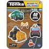 TCG Toys Tonka Magnetic Creations Tin with 40 Magnetic Play Pieces in Tin That Doubles As Storage Space, Multicolor view 1