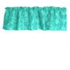 Zen Creative Designs 3D Rosette Window Valance Home Dcor Bedroom Nursery Kitchen Window (58" Wide x 18" Long, Aqua) view 1