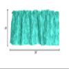 Zen Creative Designs 3D Rosette Window Valance Home Dcor Bedroom Nursery Kitchen Window (58" Wide x 18" Long, Aqua) view 3