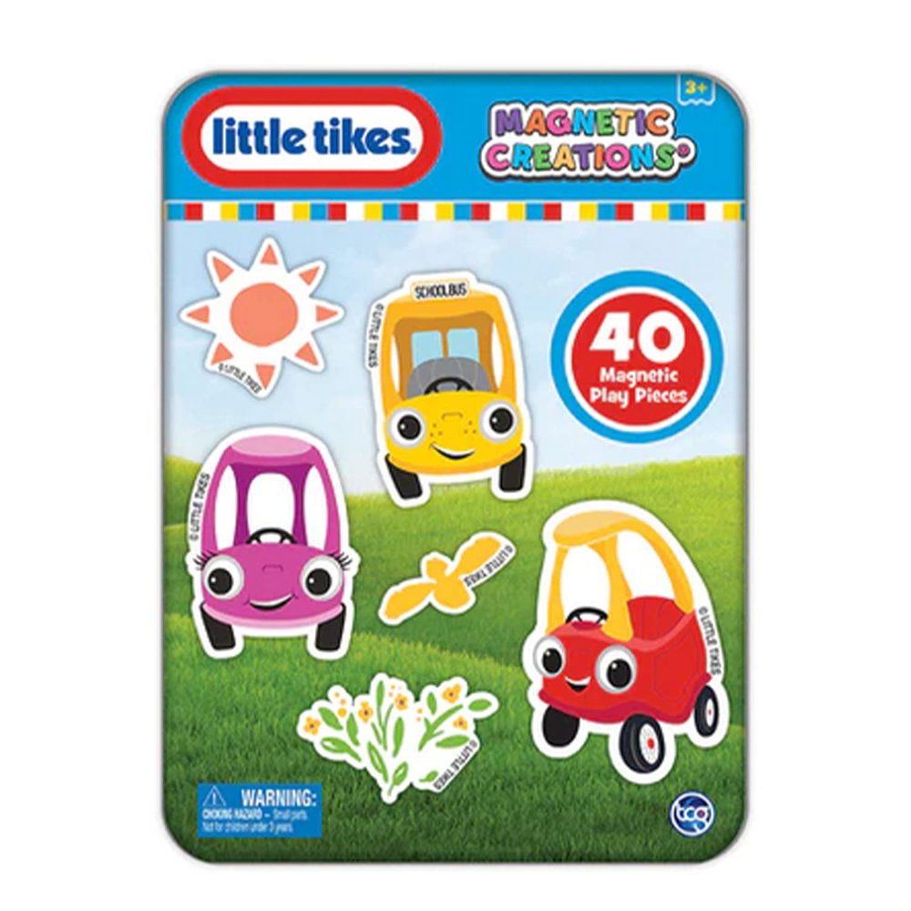 Little Tikes - Magnetic Creations Tin - Dress Up Play Set - Includes 2 Sheets of Mix & Match Dress Up Magnets with Storage Tin. Great Travel Activity for Kids and Toddlers!
