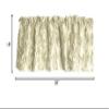 Zen Creative Designs 3D Rosette Window Valance Home Dcor Bedroom Nursery Kitchen Window (58" Wide x 18" Long, Ivory) view 3