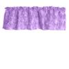 Zen Creative Designs 3D Rosette Window Valance Home Dcor Bedroom Nursery Kitchen Window (58" Wide x 18" Long, Lavender) view 1