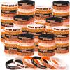 Aoriher 36 Pieces Basketball Bracelet Gifts Bulk Basketball Party Favor Motivational Silicone Wristband Inspirational Rubber Bracelet Party Gift for Boys Girls Kids Teenagers Club Societies Team view 1