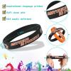 Aoriher 36 Pieces Basketball Bracelet Gifts Bulk Basketball Party Favor Motivational Silicone Wristband Inspirational Rubber Bracelet Party Gift for Boys Girls Kids Teenagers Club Societies Team view 3