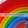 SHIERDU Wooden Rainbow Stacking Toy, 12-Piece Wooden Building Block Set, Wooden Building Block Nesting Puzzle, Early Childhood Matching Education and Learning Montessori Toys 3 4 5 6 Years Old view 4