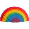11 pieces of semi-circular stacking toy game rainbow stacking wooden building block set children's building building block set preschool wooden blocks boys and girls colorful learning educational toys view 1