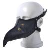 Plague Doctor Mask Leather, Black Long Nose Bird Beak Mask Steampunk Halloween Gothic Costume Props for Halloween Cosplay Party Masquerade Costume Props view 1