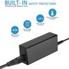 BestCH AC Adapter for Venom Racing Venom Pro VNR0658, Charger 2 LiPO NiMH Battery Charger, 15VDC Power Supply Cord, 100-240VAC Worldwide Use, 50/60Hz, US Plug, Black, 1 Count view 2