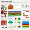 Arteza Kids Cardboard Gingerbread House Kit, 324 Pieces, Fun Kids' Activities  3D Holiday Crafts with Glitter, Chenille Stems, & Pom Poms for Christmas Decorating and Playtime view 2
