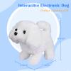 WorWoder Plush Bichon Frise Toy Puppy Electronic Interactive Pet Dog - Walking, Barking, Tail Wagging, Stretching Companion Animal for Kids (Bichon Frise) view 2