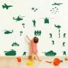 Army Tank Helicopter Wall Decors for Wall Solider Military Fighter Airplane Wall Stickers for Teens Boys Bedroom Kids Room Vinyl Decals (Army Green-JWH117) view 1
