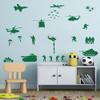 Army Tank Helicopter Wall Decors for Wall Solider Military Fighter Airplane Wall Stickers for Teens Boys Bedroom Kids Room Vinyl Decals (Army Green-JWH117) view 3