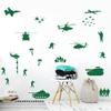 Army Tank Helicopter Wall Decors for Wall Solider Military Fighter Airplane Wall Stickers for Teens Boys Bedroom Kids Room Vinyl Decals (Army Green-JWH117) view 4