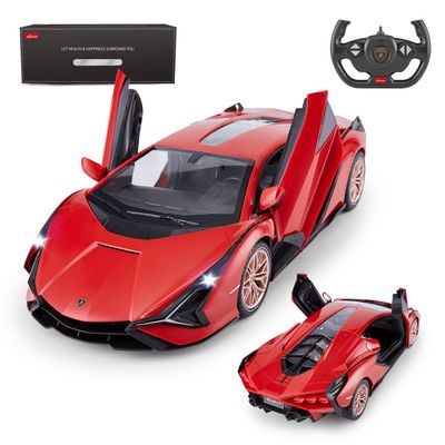RASTAR RC Car Lamborghini Sin FKP 37 1/14 Remote Control Car, Lamborghini RC Toy for Kids Boys - RED