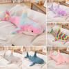 DongAi Plush Shark Toy Pillow, 31.4-inch Giant Shark Plush Animal Toy Super Soft and Cute Pillow Childrens Boys and Girls Room Decoration Bedtime Gift (80CM,Blue) view 4