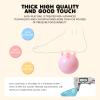 GUESVOT Ball Pit Balls for Ball Pit BPA Free Plastic Ball Crush and Smash Proof Ball 100pcs 2.2" Set for Toddlers for Play Tent Tunnel (Warm Blue+Warm Pink+White) view 4