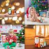 GRPSKCOS Russian Nesting Dolls Matryoshka Christmas Dolls 6pcs Russian Snowman Handmade Wooden Toys Birthday Wishing Gift for Kids Toddler Children (06 Santa) view 3