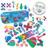 Clixo Wheel Creator Pack, 72 Pieces Pack - Construction Magnet Toy. Flexible, Creative-Boosting Magnetic Building Tiles. Educator-Approved Design for Hours of STEM Play. Multisensory Toy. Age 4-99. view 2