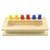 Almencla Toys Color & Shape Sorting Learning Matching Box for, Wooden Textured Educational Toy for 1 2 3 4 Year Old Kids, Fine Motor Skills Development view 1