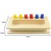 Almencla Toys Color & Shape Sorting Learning Matching Box for, Wooden Textured Educational Toy for 1 2 3 4 Year Old Kids, Fine Motor Skills Development view 3